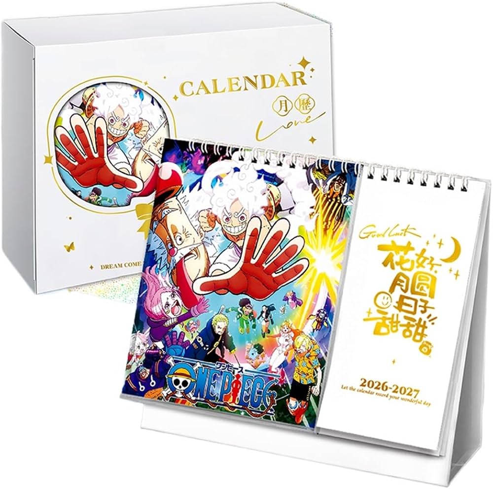 Amazon.co.jp: 2026-2027年 ワンピース カレンダー ルフィ 卓上